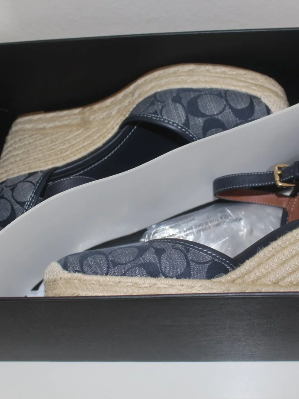 Coach Raine Signature Denim Espadrille. Size 9.5 B